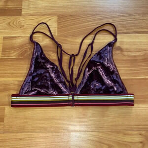 Victoria’s Secret Crushed Velvet Striped Bralette